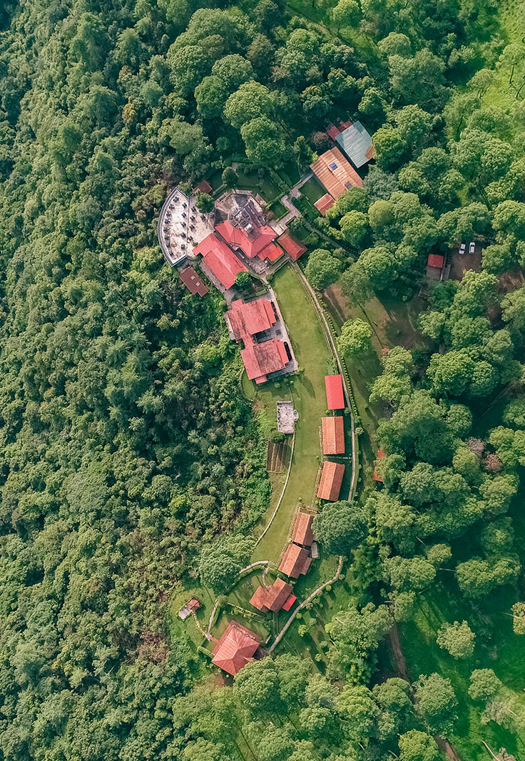 Aerial view of Haatiban Himalayan Height Resort